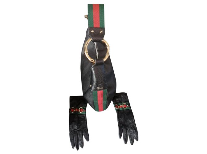 Gucci Handbags Black Leather  ref.240968