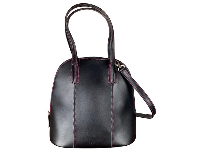 Lancel-Tasche Schwarz Leder  ref.241036