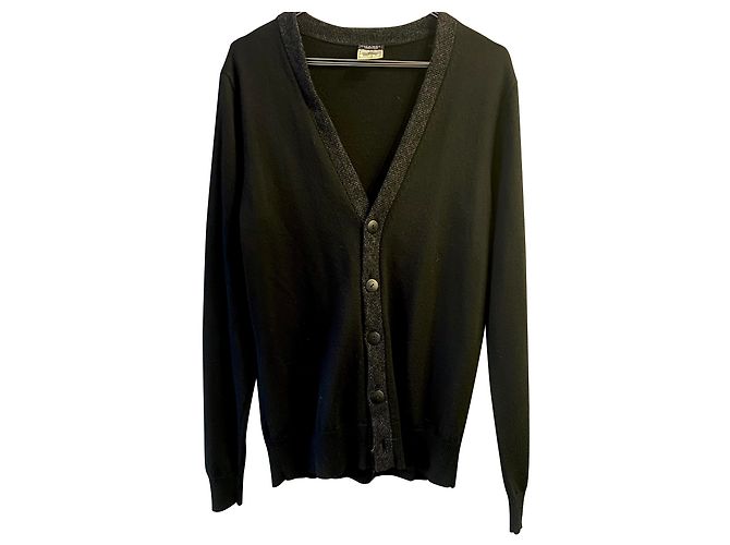 Strickjacke Chanel Schwarz Wolle