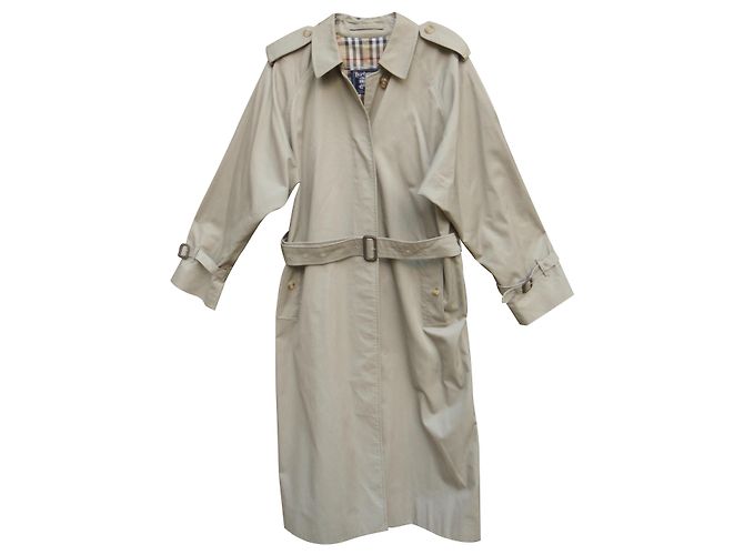 trench da donna vintage Burberry 42 Taglio oversize Beige