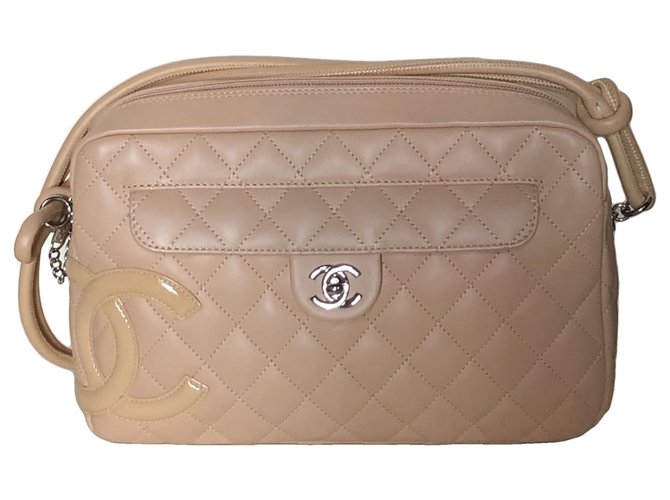 Chanel Cambon Beige Leather  ref.241076