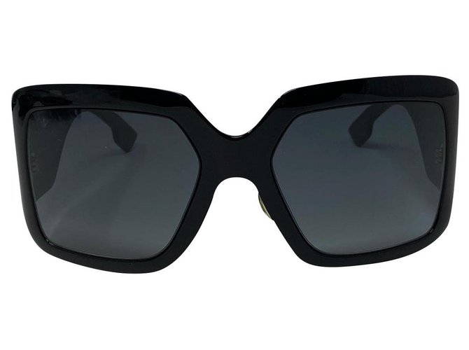 Dior DIOR SO LEICHT 2Schwarz / grau Sonnenbrille mit schattierter Maske Acetat  ref.241102
