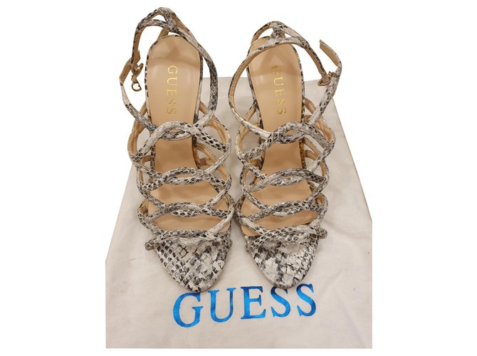 Guess Sandals Python print Leather  ref.241123