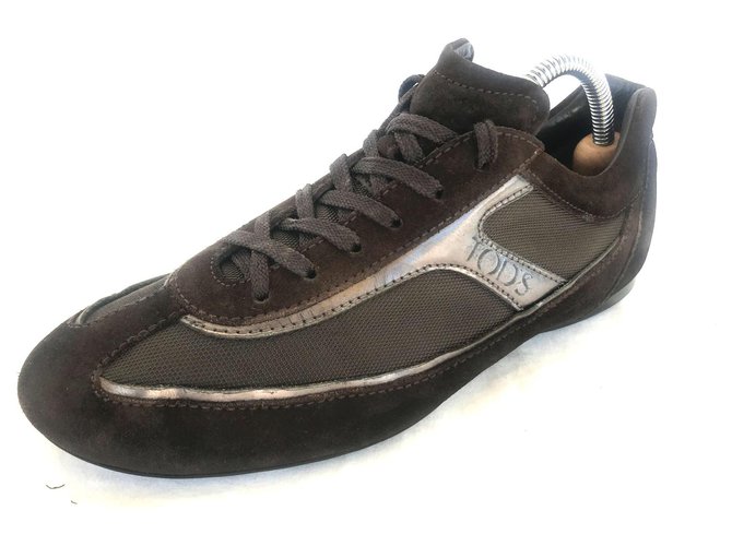 Tod's Sneakers Brown Suede  ref.241140