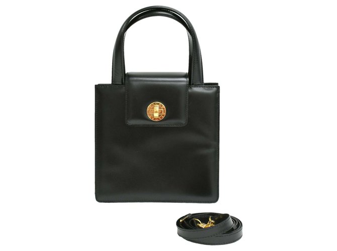 Bulgari BVLGARI Handbag Black Leather  ref.241172