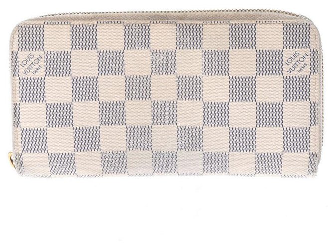 Louis Vuitton Zippy Wallet Toile Blanc  ref.241195