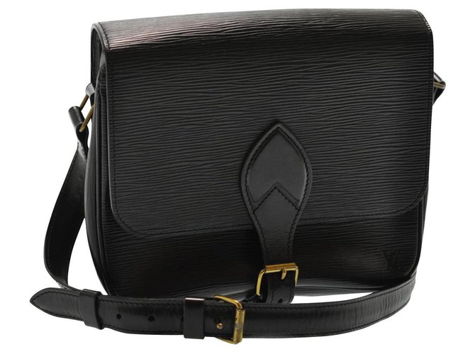 Louis Vuitton Shoulder Bag Black Leather  ref.241221