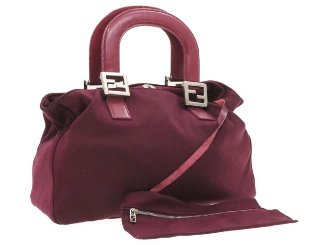 Fendi handbag Red Synthetic  ref.241310