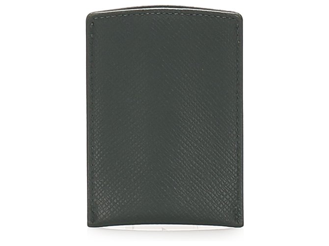 Porte-cartes de visite Louis Vuitton Black Taiga Cuir Noir  ref.241366
