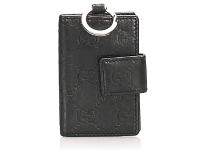 Gucci Black Guccissima Key Holder Leather Pony-style calfskin  ref.241374