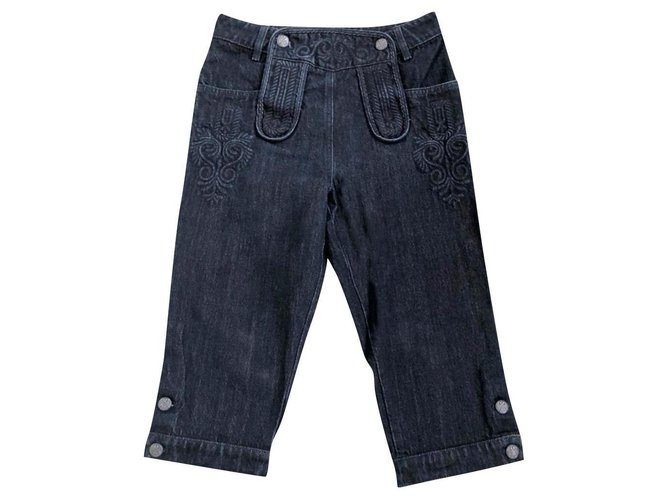 Chanel Calça jeans Paris-Salzburg Azul escuro Algodão  ref.241437
