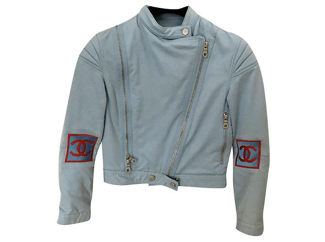 Chanel Chaquetas Roja Azul