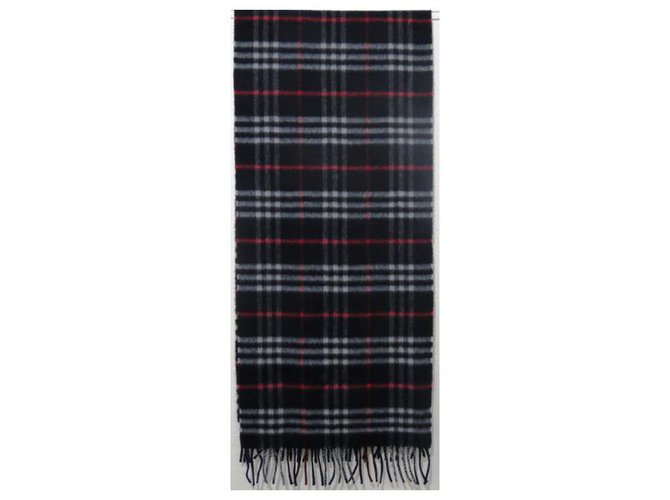 Sublime Burberrys OF LONDON scarf,vintage in cashmere and wool Blue  ref.241541