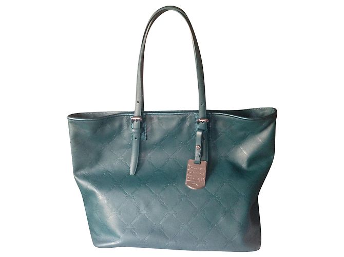 Longchamp LM Green Mente Handtasche Leder Grün