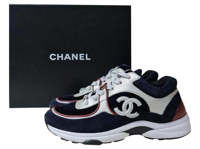 Кроссовки Chanel Cc Logo Suede, RvceShops Revival
