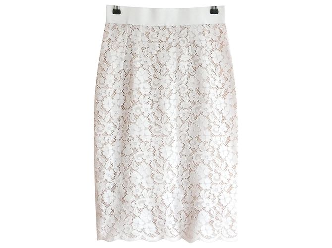 Dolce & Gabbana Saia lápis de renda