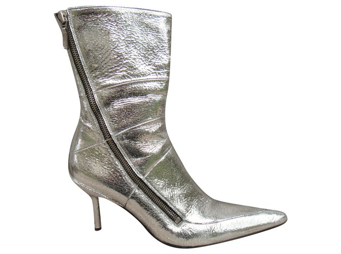 Free Lance p metallic ankle boots 37 Leather  ref.241965
