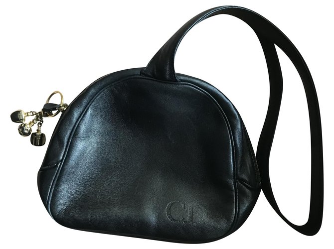 Dior Handtaschen Schwarz Leder  ref.241978