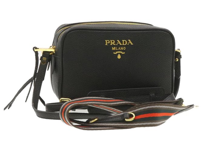 Prada - Black Leather Mini Camera Bag