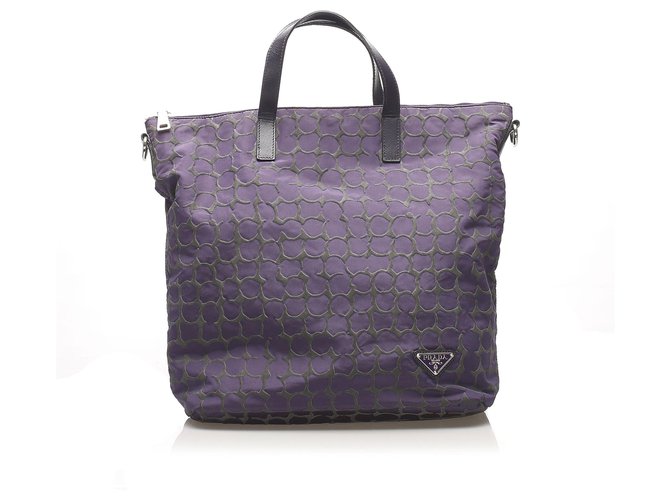 prada cloth tote bag