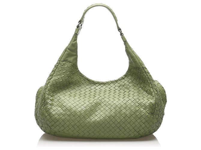 Bottega Veneta Nodini Green Leather ref.776289 - Joli Closet