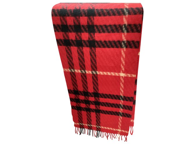 Burberry Scarf Red Cashmere  ref.242178