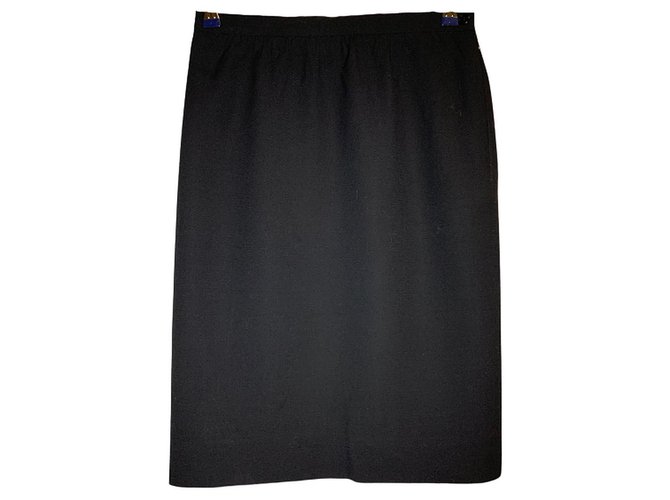 Givenchy Vintage skirt 90S Black Wool  ref.242223