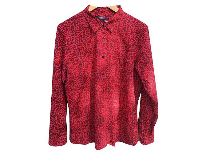 Maison Scotch stampa leopardo Rosso