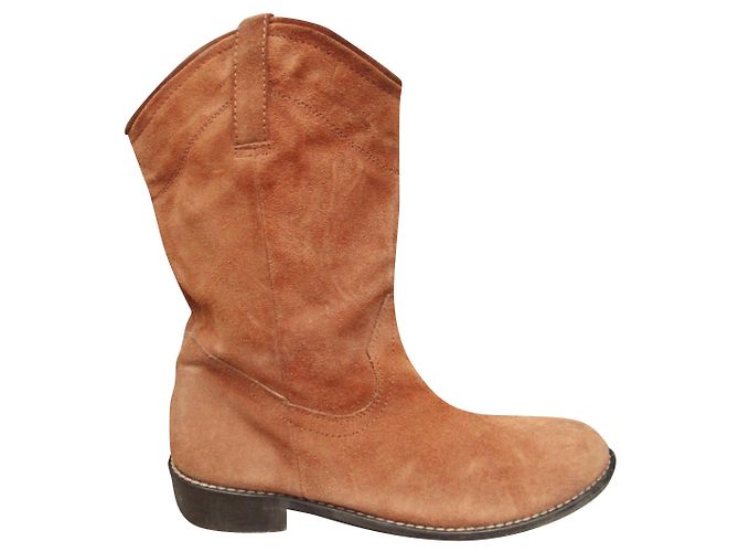 Botines Tatoosh de ante marrón claro talla 37