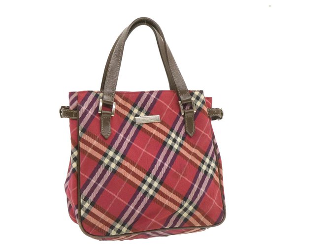 Burberry handbag Red Synthetic  ref.242278