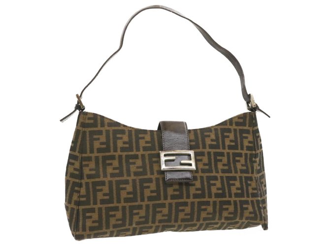Fendi Shoulder Bag Khaki Cloth  ref.242311