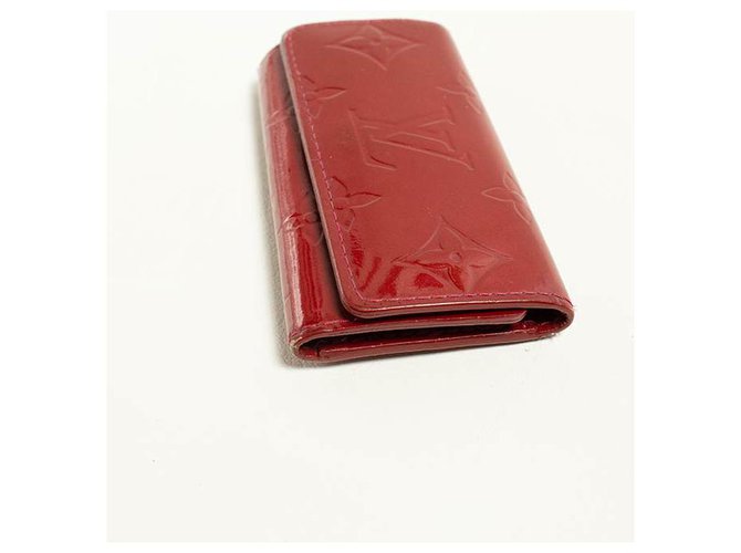 Louis Vuitton 4 Key Holder Case Red Vernis Leather ref.242317