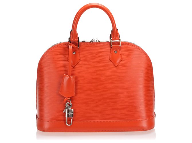 Louis Vuitton Orange Epi Alma PM Leather  ref.242340