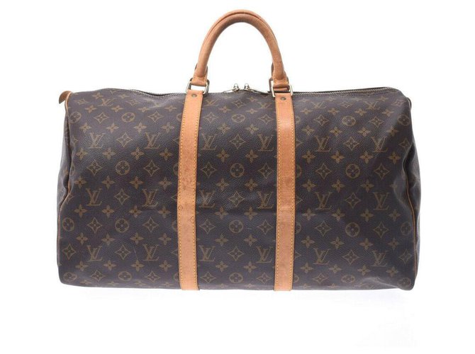 Louis Vuitton Keepall 50 Brown Cloth  ref.242440