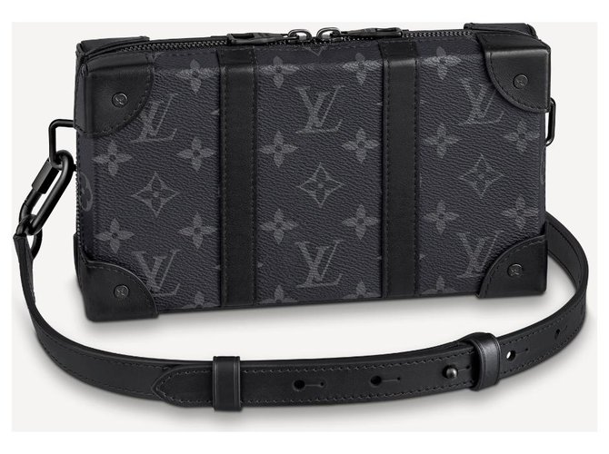 Louis Vuitton Monogram Eclipse Trunk Wallet Grey Leather