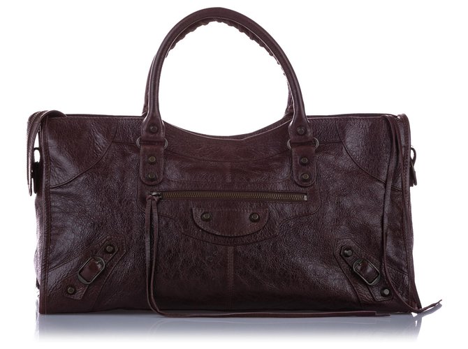 Balenciaga city bag brown online