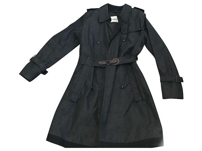 Gabardina negra Cerruti 1881 de algodón Talla 42 Negro