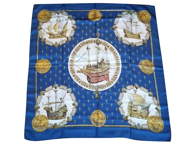 Hermès Le navate dorate. Ledoux. Blu Seta