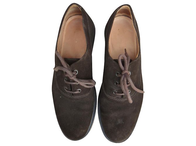 Richelieu Apc scarpe stringate marrone scuro scamosciate 43