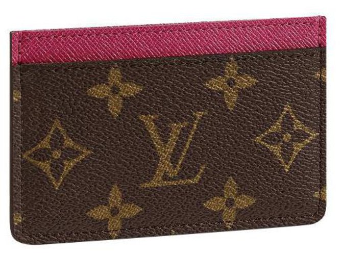 Louis Vuitton LV card holder new Brown Leather  ref.242785