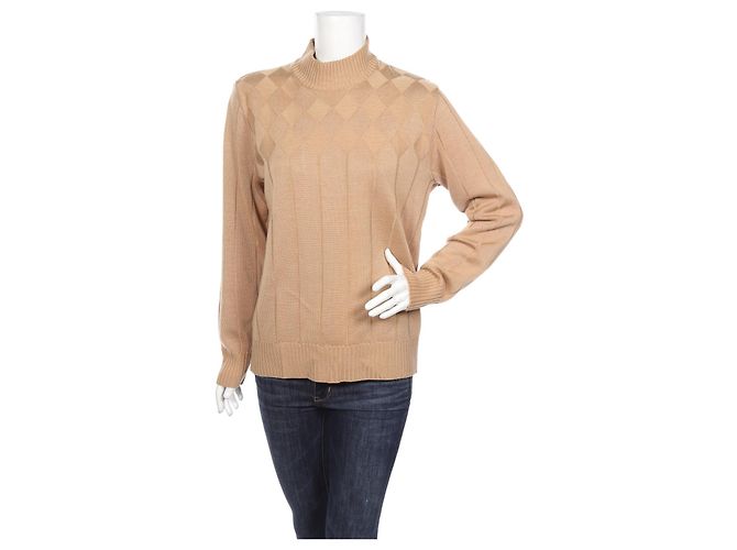 Wolford Pullover beige Wolle Acryl 