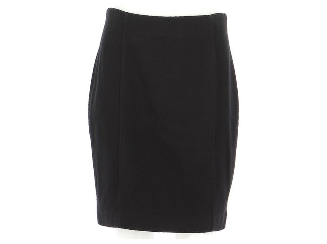 Valentino Skirt suit Black Triacetate  ref.242826