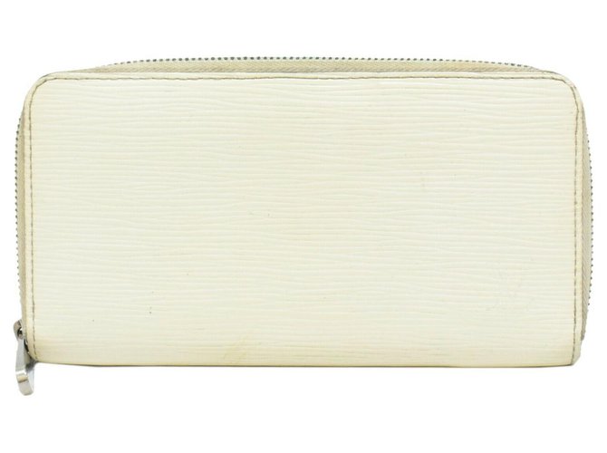 Louis Vuitton Zippy Geldbörse Weiß Leder  ref.242969
