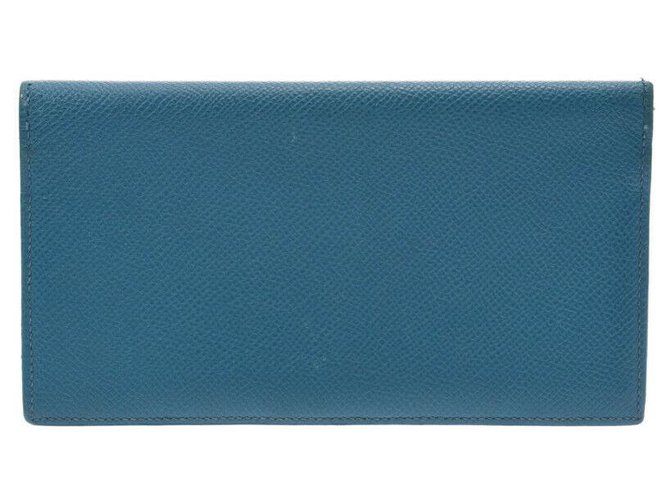 Hermès Hermes wallet Blue Leather  ref.242976