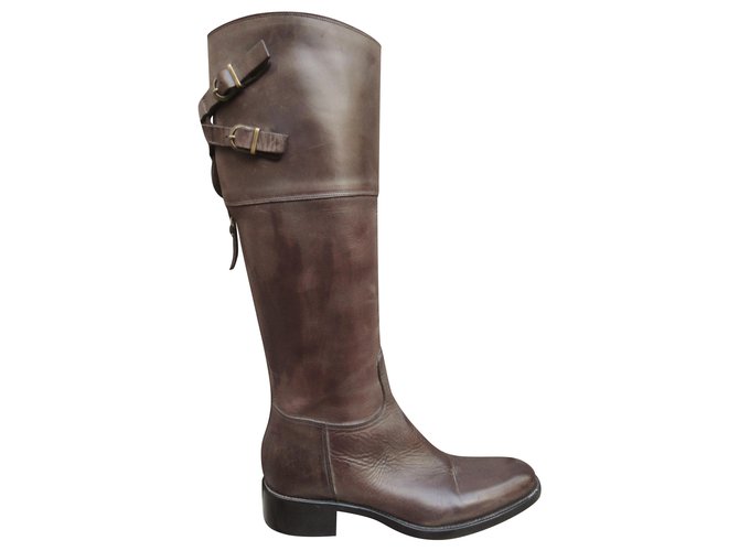 Sartore p riding boots 36 Brown Leather  ref.242939