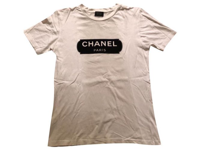 Chanel Tops Blanco Algodón  ref.243007