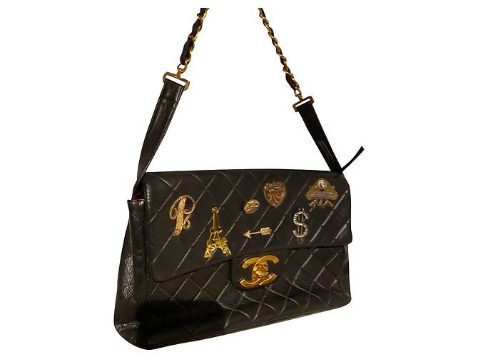 Classique Chanel Sacs à main Noir