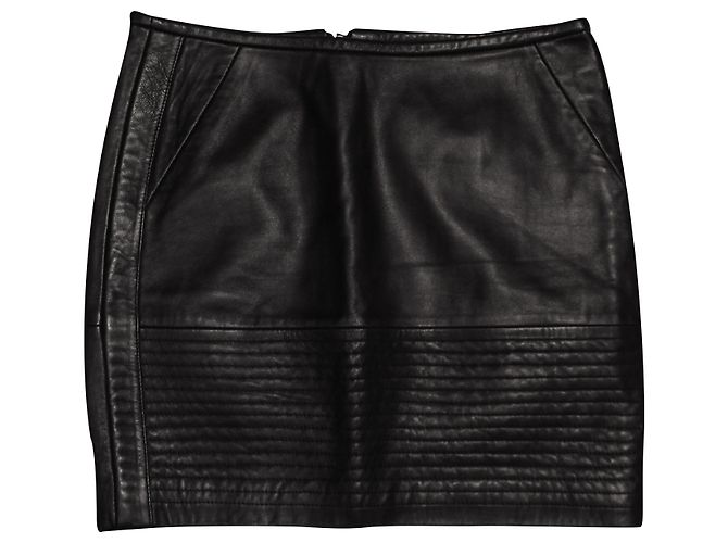 Sandro Leder Minirock schwarz