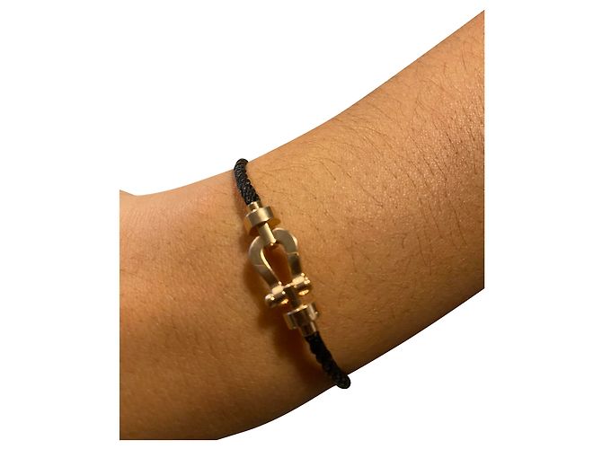 Fred Bracciale Force 10 Acciaio e Oro Rosa Nero e Rosa