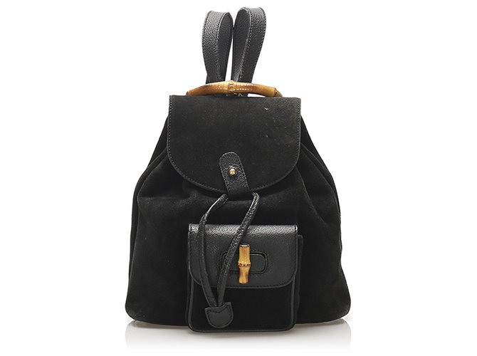 gucci suede backpack